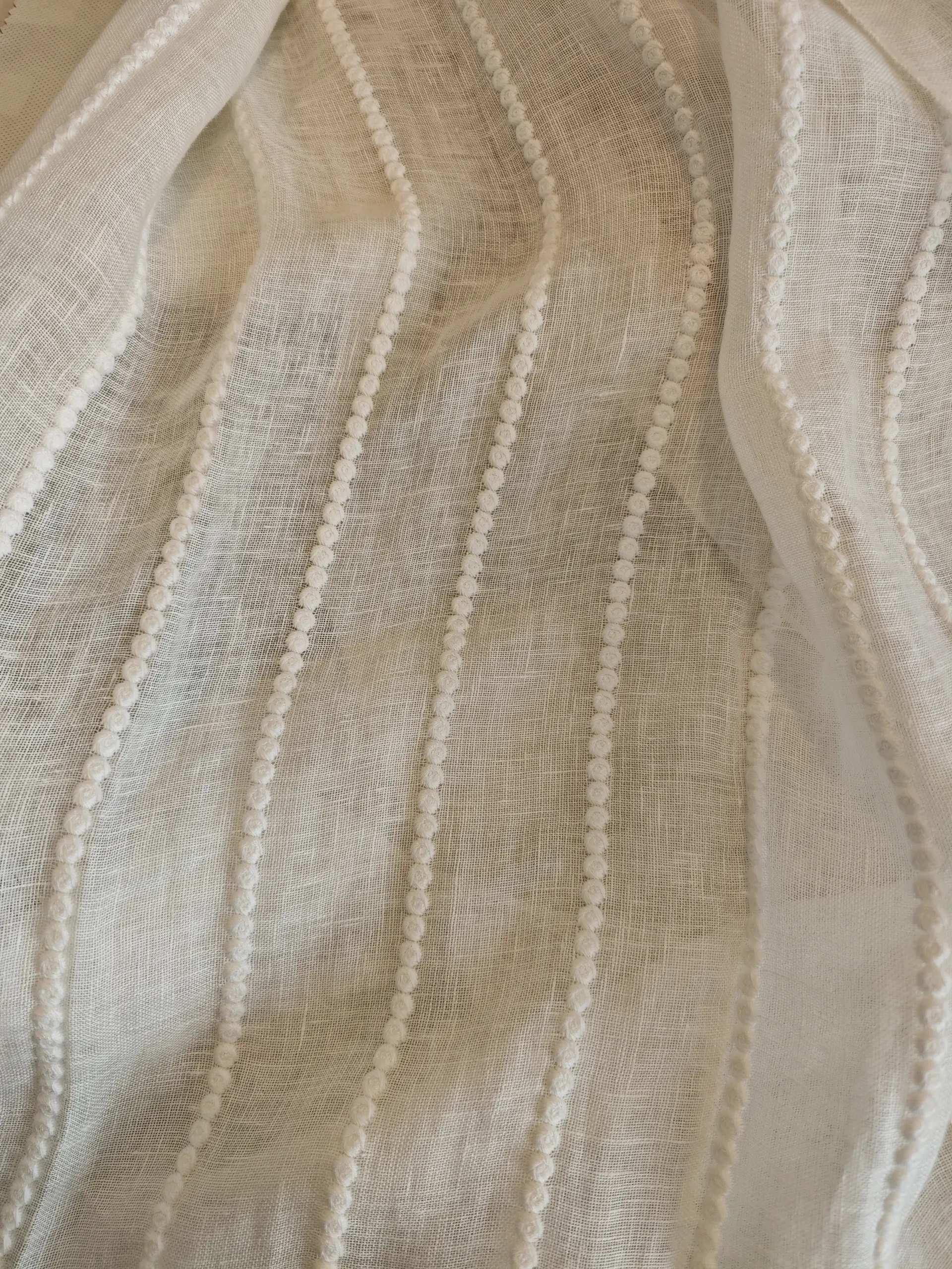 Inspecting furniture finishes at a specialist supplier