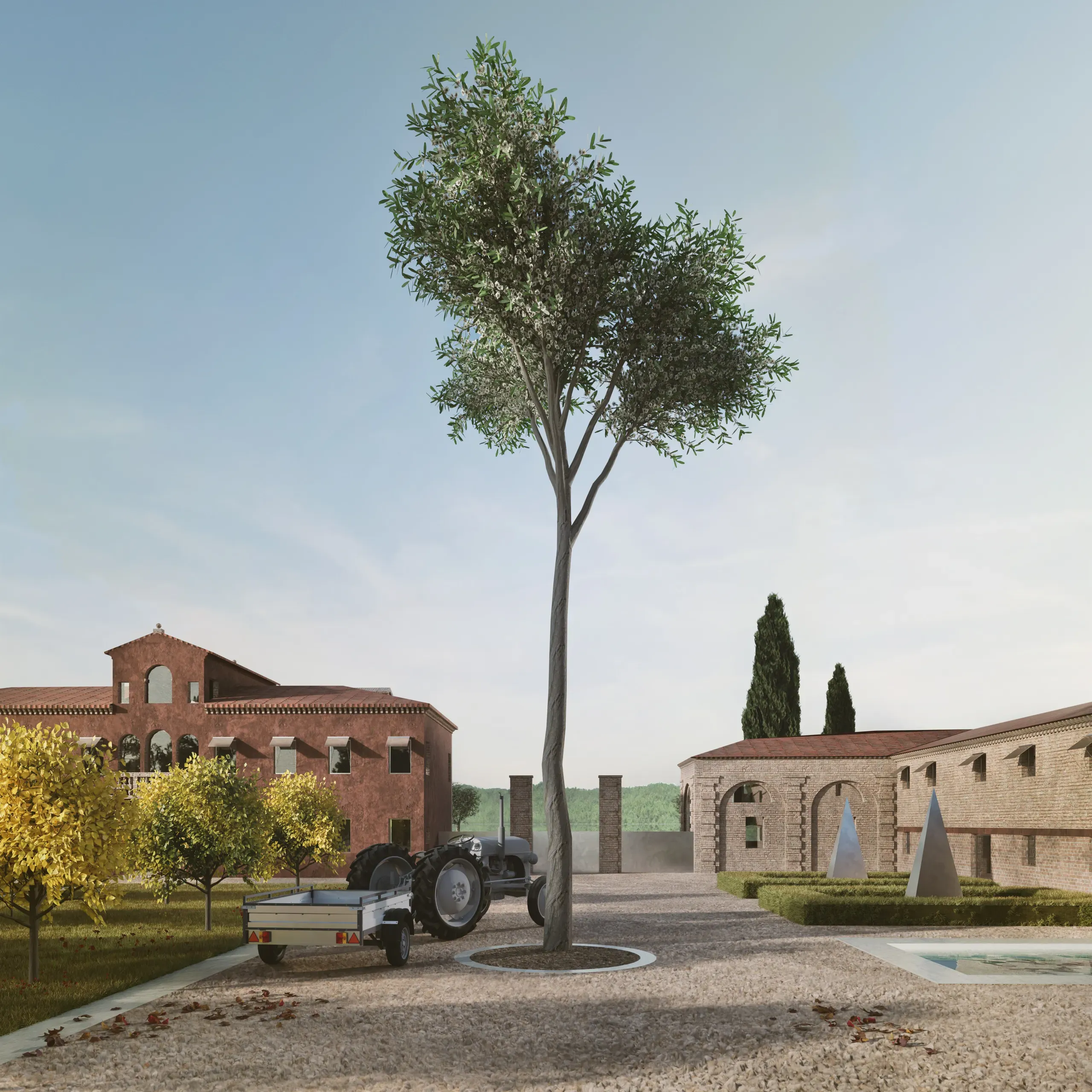 Architectural proposal for the regeneration of Villa Menenghetti and its agricultural estate in Veneto